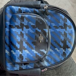 Coach Men's Backpack in Blue and Black